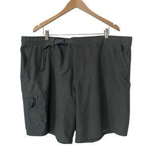 Realtree Mens Size 2XL (44/46) Cargo Fishing Shorts Adjustable Belt Gray